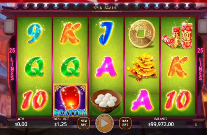 Lantern Festival slot gameplay